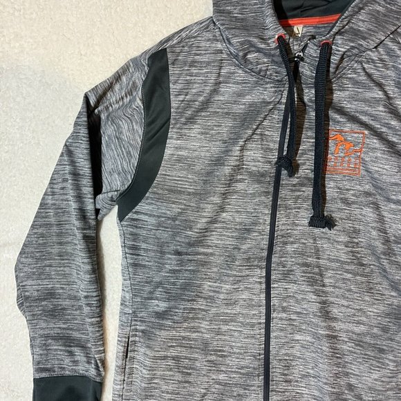 Momentum Outfitters Hoodie Mens Large Gray Full Zip Great Lakes Sweatshirt - Picture 3 of 9